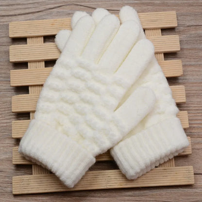 Gants tricotés légers à design élégant