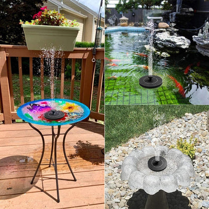 Mini fontaine d'eau solaire autonome compacte