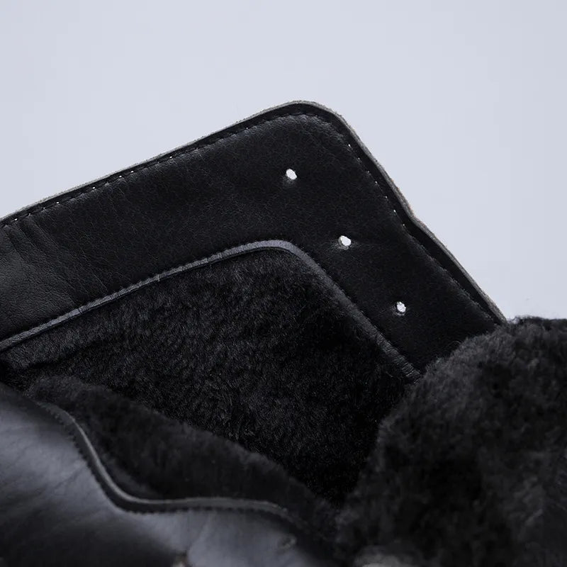 Bottes en daim élégantes à talon moyen