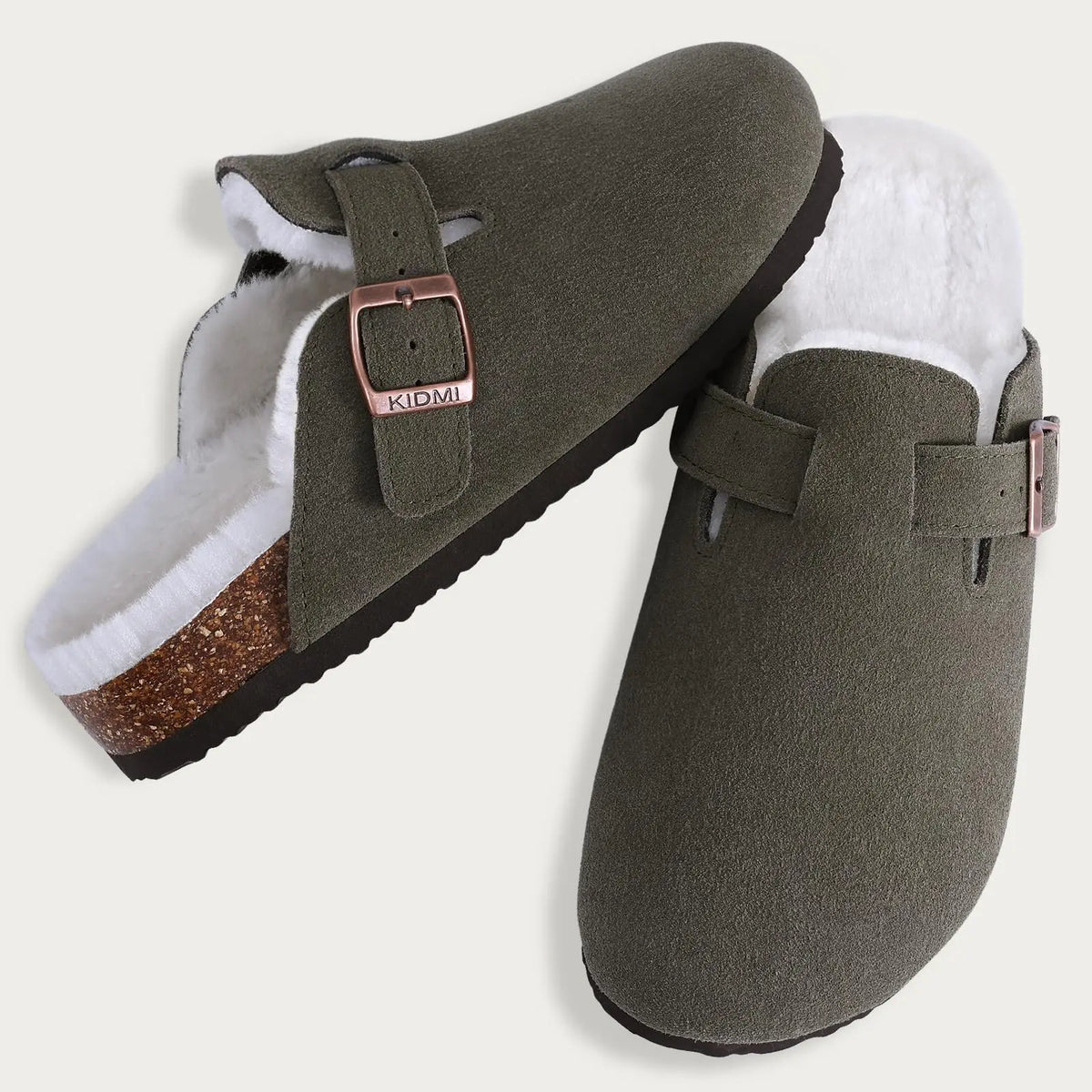 Sabots fourrés confortables en textile doux