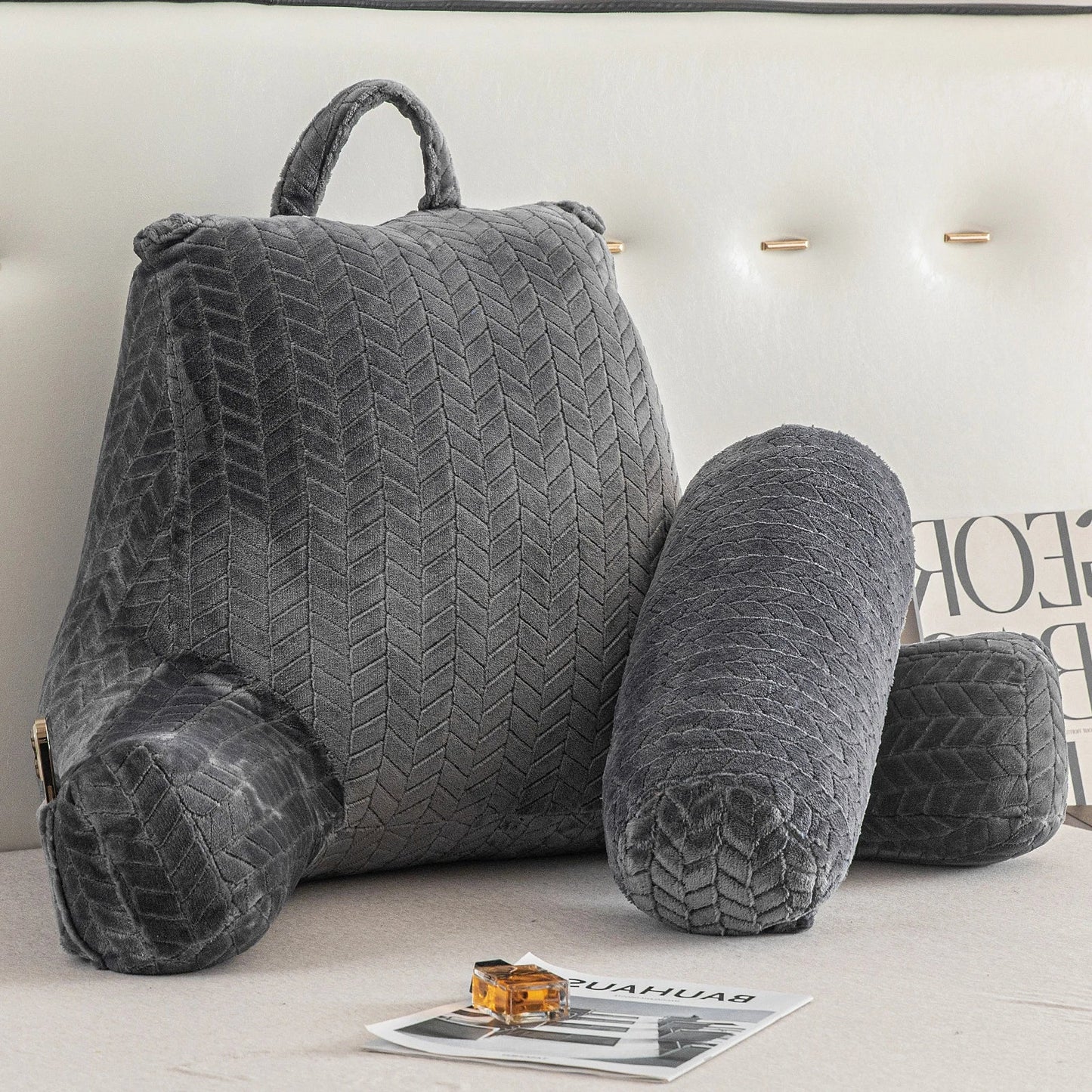 LoungeCraft™ – Coussin de lecture ergonomique XXL avec soutien confort