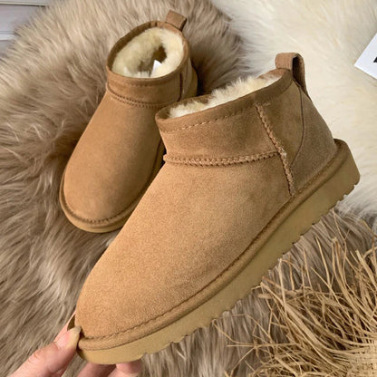 Bottes d'hiver confortables en textile isolant