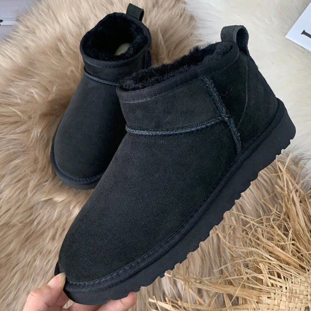 Bottes d'hiver confortables en textile isolant