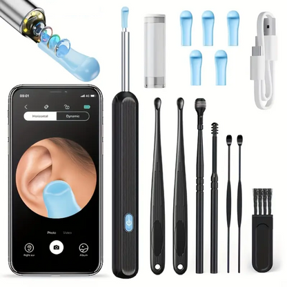 Otoscan™ – Nettoyeur d’Oreille Électrique avec Caméra HD Intégrée