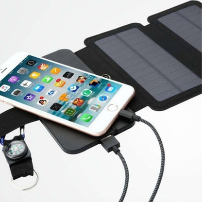 Panneau solaire portable pliable pour trekking et randonnée