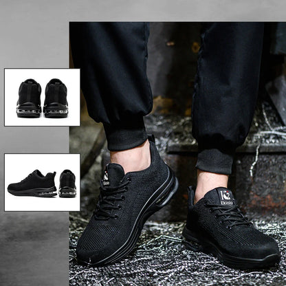 Chaussures de sécurité légères à coussin d'air antidérapantes