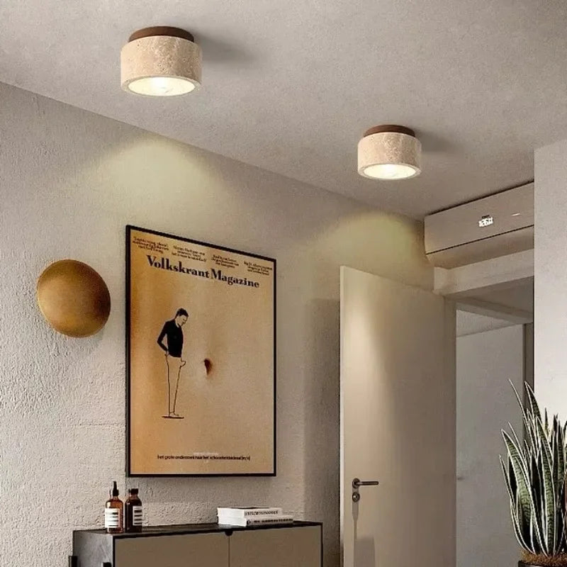 Lustre Élégant en Pierre pour Entrée et Hall - Santeova
