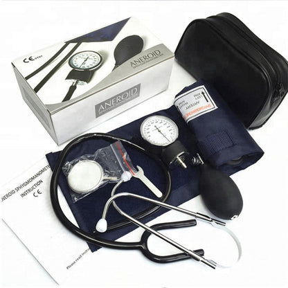 Tensiomètre manuel anéroïde pour bras avec stéthoscope