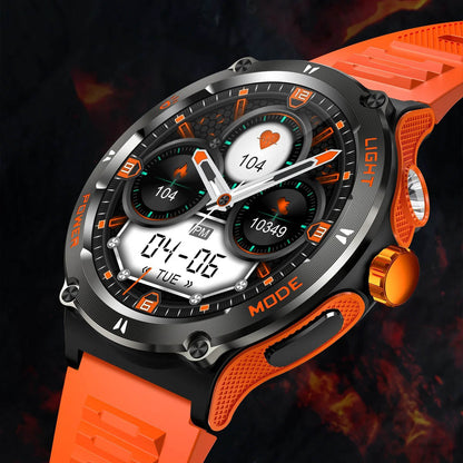 Montre connectée sportive à écran HD avec torche LED et boussole