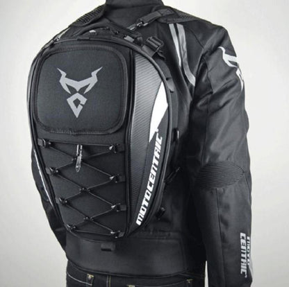 Sac à dos moto étanche en fibre de carbone multi fonctionnel