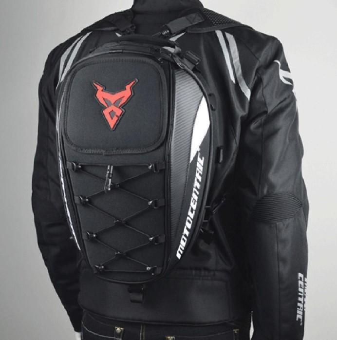 Sac à dos moto étanche en fibre de carbone multi fonctionnel