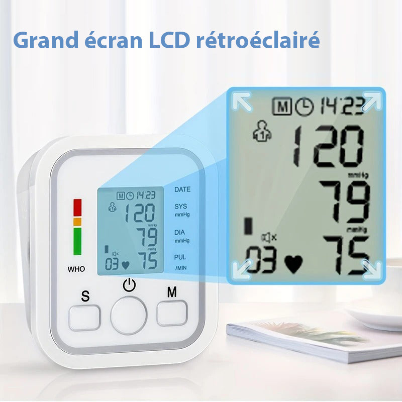 Tensiomètre électronique de bras avec écran digital