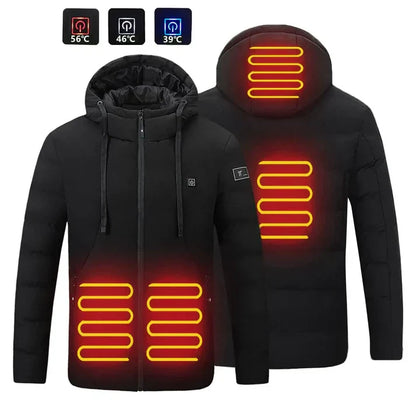 Veste chauffante électrique à 4 zones pour l’hiver