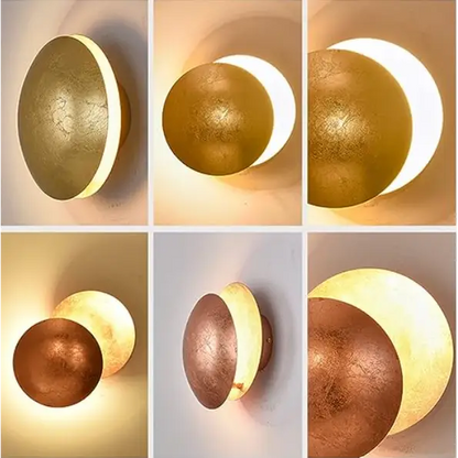 Applique murale design scandinave LED forme éclipse