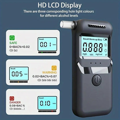 AlcoZen™ – Portable Electronic Breathalyzer with Precise LCD Display