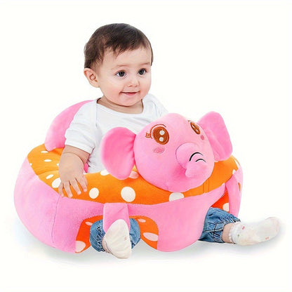 Fauteuil Enfant Peluche Éléphant - Siège Confortable et Ludique - Santeova