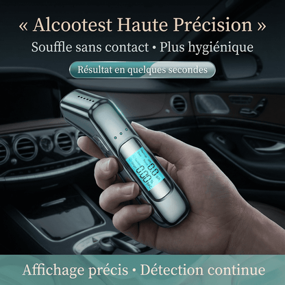 Alcotex™ – Portable Electronic Breathalyzer with Fast Reading and LCD Screen