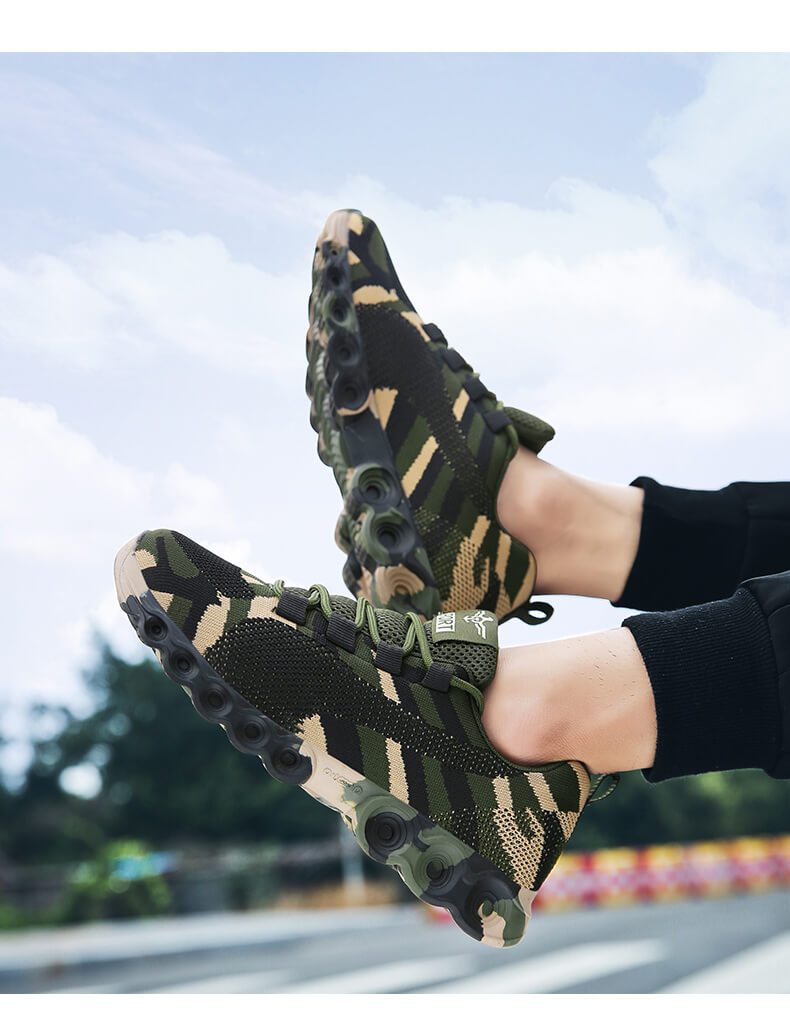 Chaussures orthopédiques respirantes motif camouflage