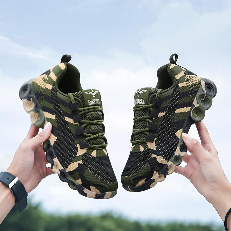 Chaussures orthopédiques respirantes motif camouflage