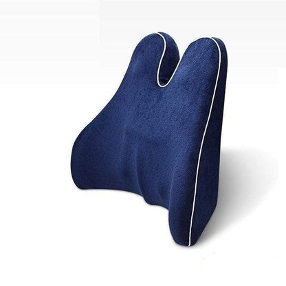 Coussin de confort dorsal ergonomique bleu