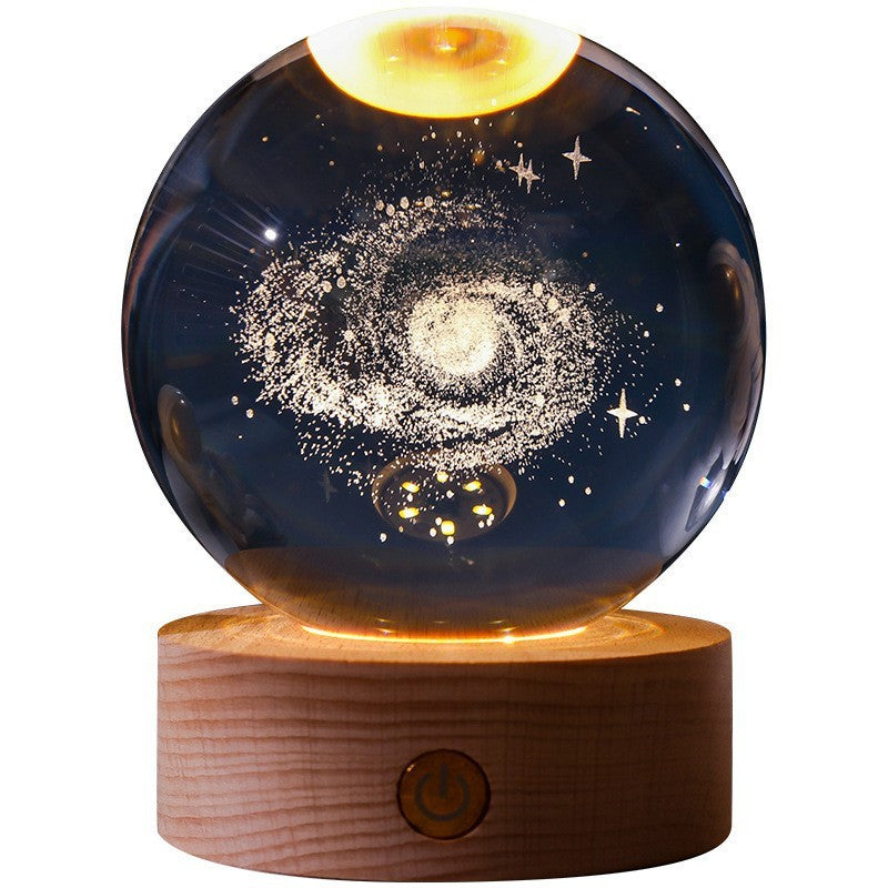Lampe de nuit décorative en cristal 3D