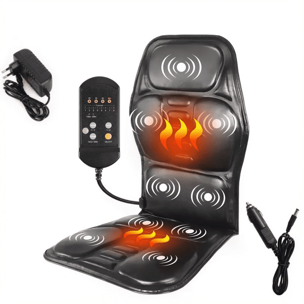 Coussin de massage shiatsu chauffant portable pour maison bureau