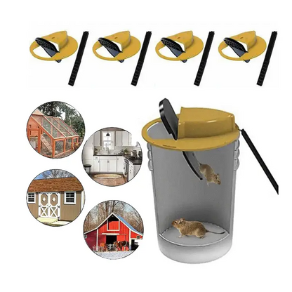Piège à souris et rats à bascule et glissière