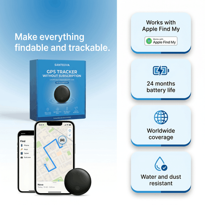 GPS Tracker Without Subscription | Compatible with Android & iOS