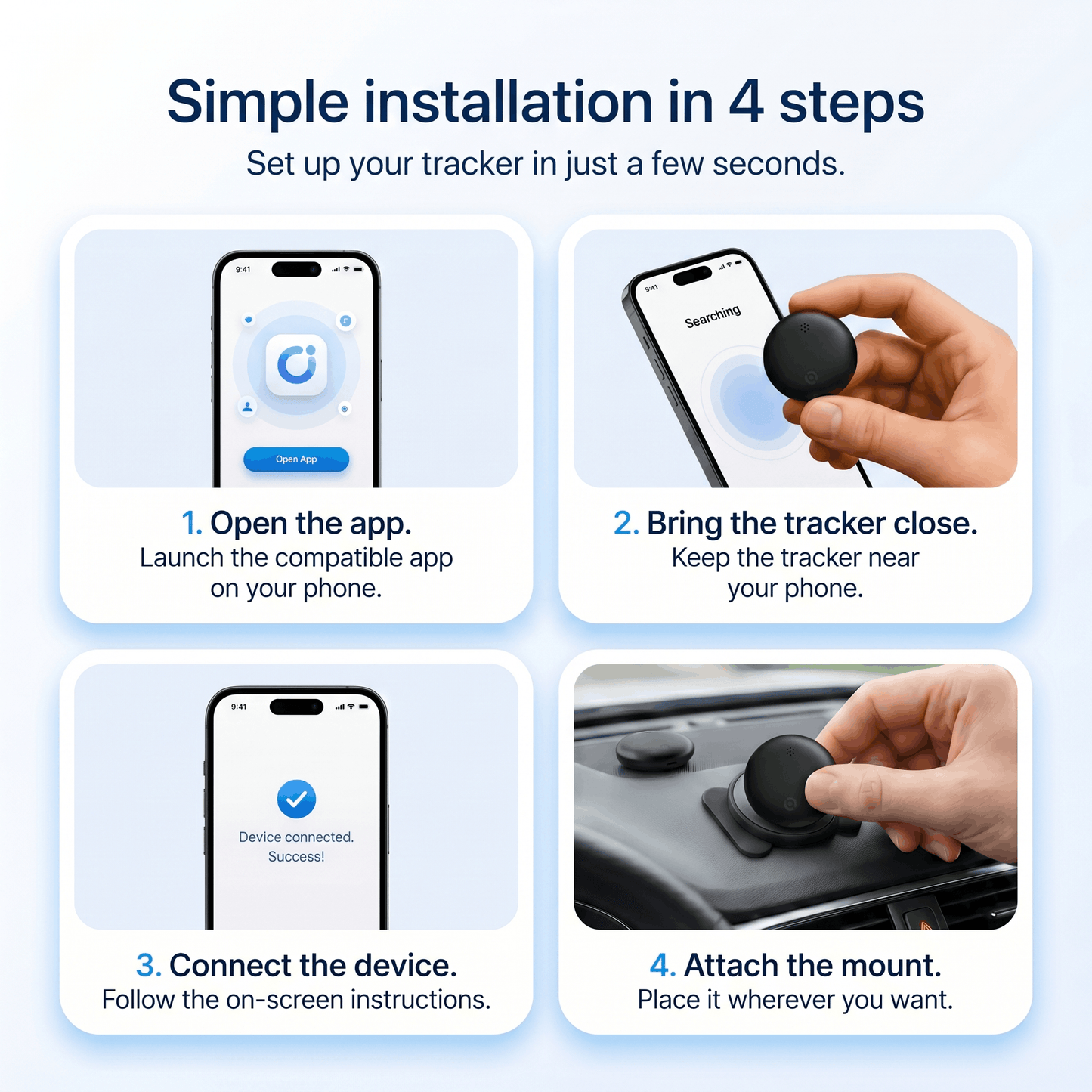 GPS Tracker Without Subscription | Compatible with Android & iOS