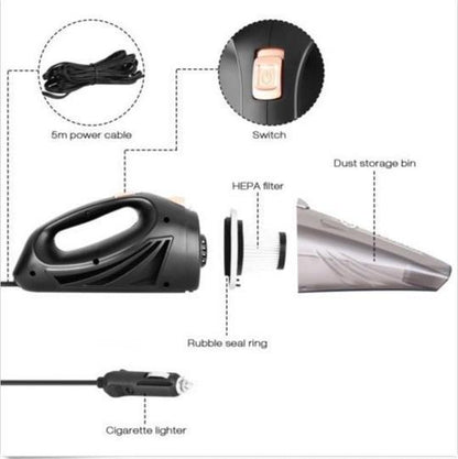 Aspirateur de voiture portable sans fil rechargeable